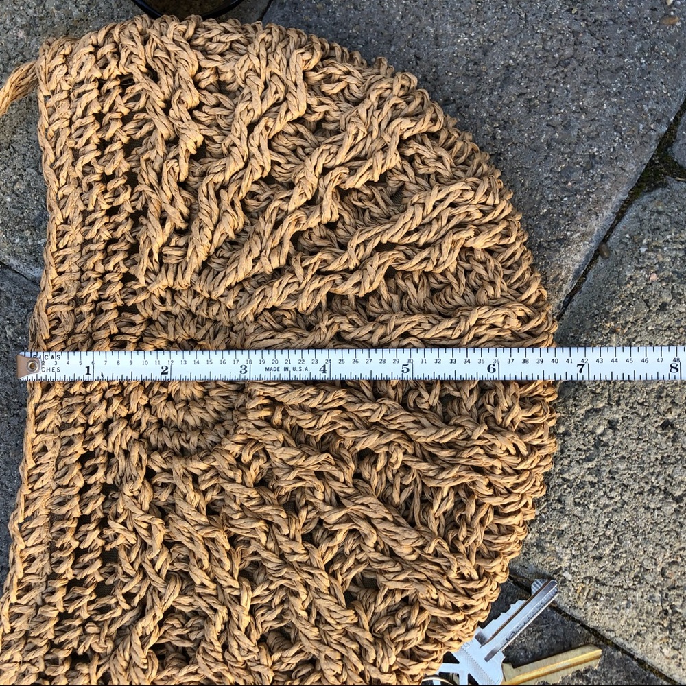 ✨WOVEN STRAW  CRESCENT  BOHO CROSSBODY BAG✨ - Picture 5 of 8